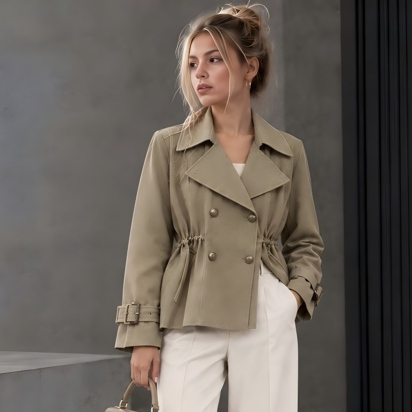 ترنج کت اروپایی برند Trench London Fashion کد : 0163